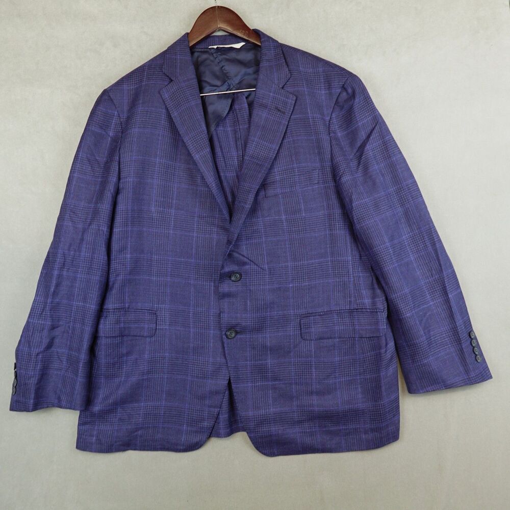Loro Piana Summertime Blazer Jacket Silk Linen Wool 46R Samuelsohn Sport Coat